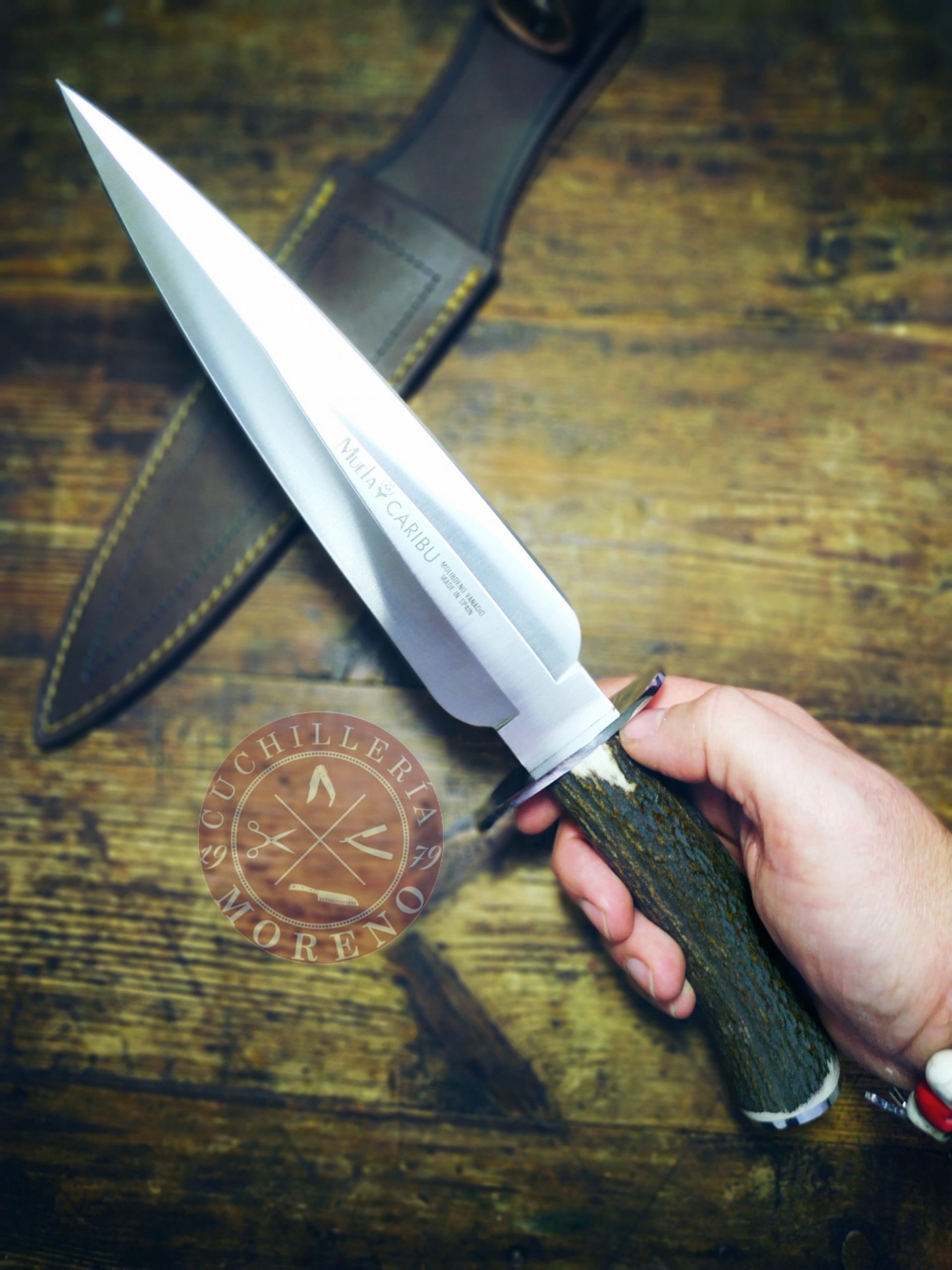 cuchillo de remate caza muela caribu a