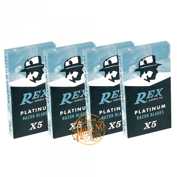 Cuchillas de Afeitar Doble Filo REX PLATINO 20 Unidades
