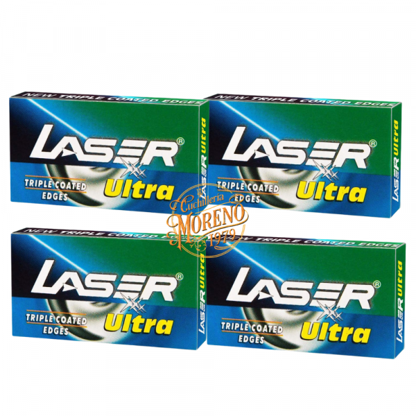 Pack Cuchillas Afeitar doble Filo LASER ULTRA 20 Unidades