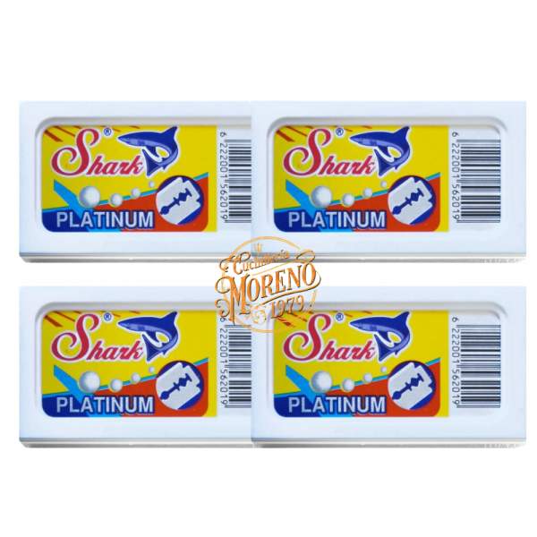 Cuchillas de Afeitar Doble filo SHARK PLATINUM 20 Unidades