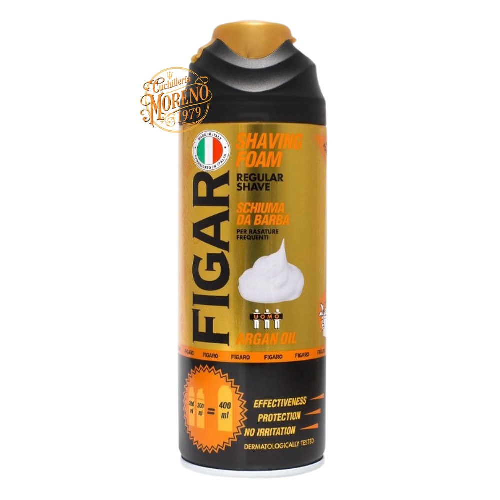 Espuma de Afeitar FIGARO ACEITE DE ARGÁN 400ml