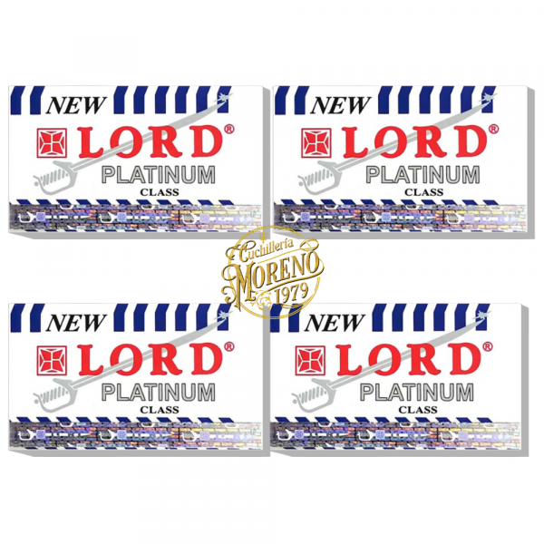 Cuchillas de Afeitar Doble Filo LORD PLATINUM 20 Unidades