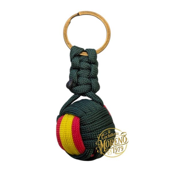 Llavero Puño de Mono Bandera de España Verde Militar