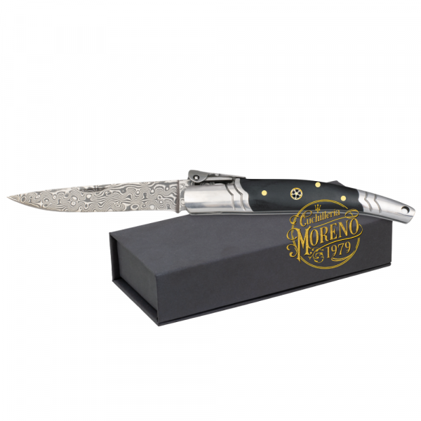 Navaja Damasco Palanquilla ALBAINOX Negra