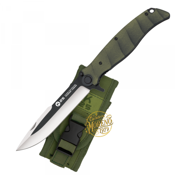 Navaja Táctica K25 G10 Verde Profesional