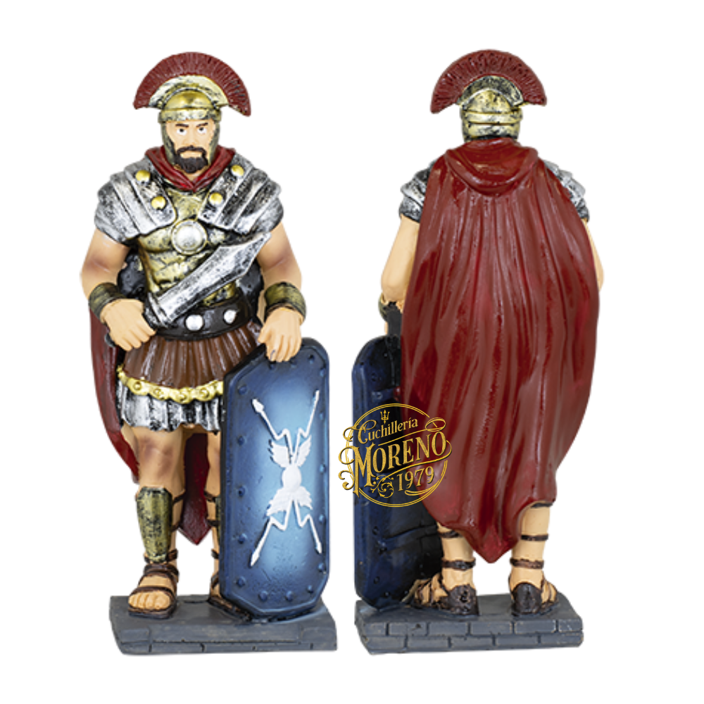 Figura Temática Resina ROMANO ESCUDO 13cm