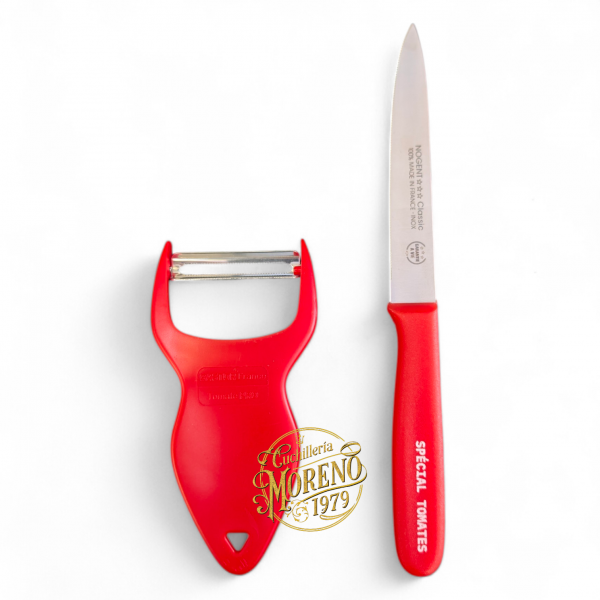 Pack Tomate Lovers - Cuchillo de Tomate Nogent Daily + Pelador Castor