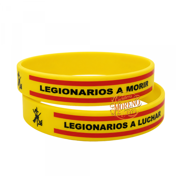 Pulsera de Caucho LEGIONARIOS Amarilla